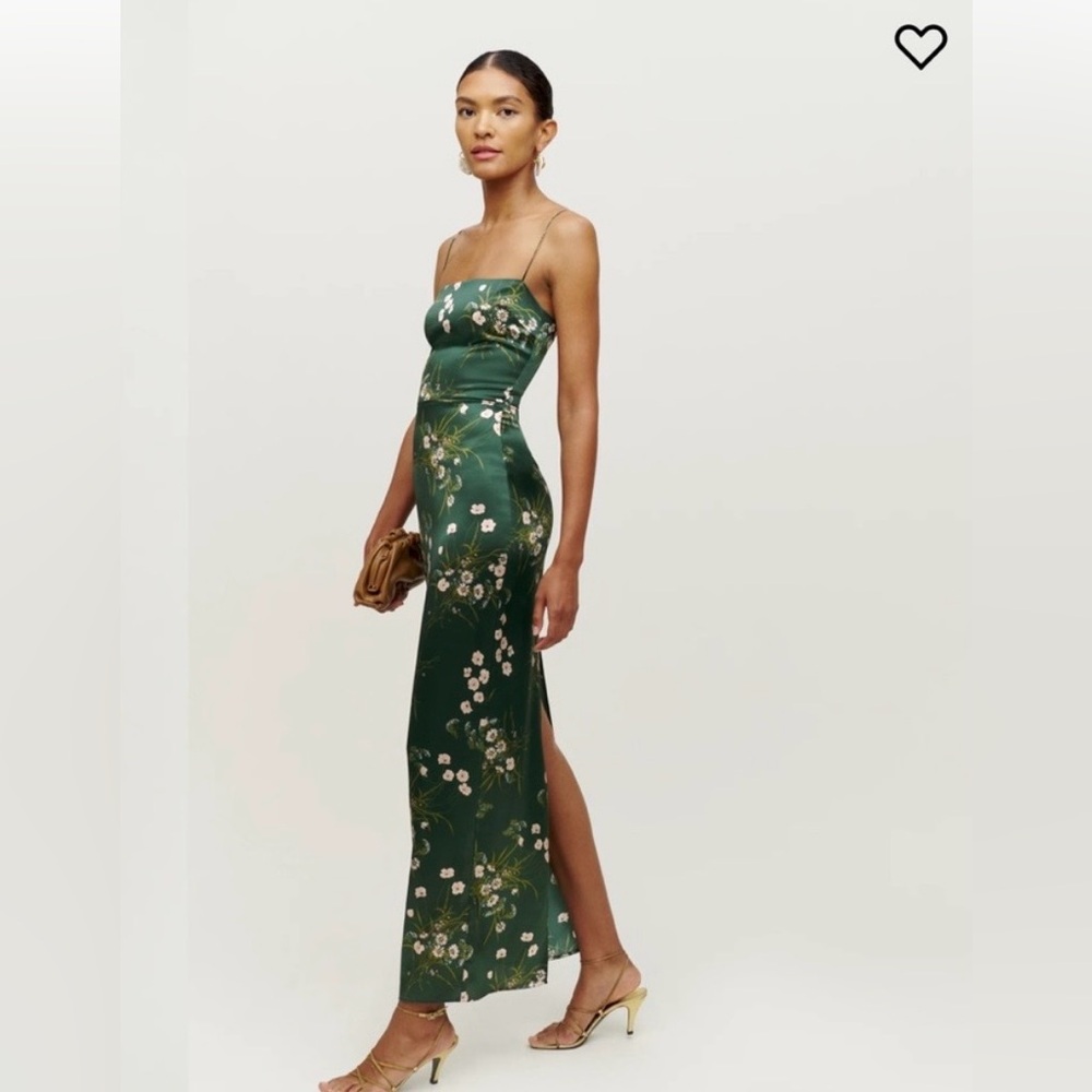 Reformation Frankie Silk Dress